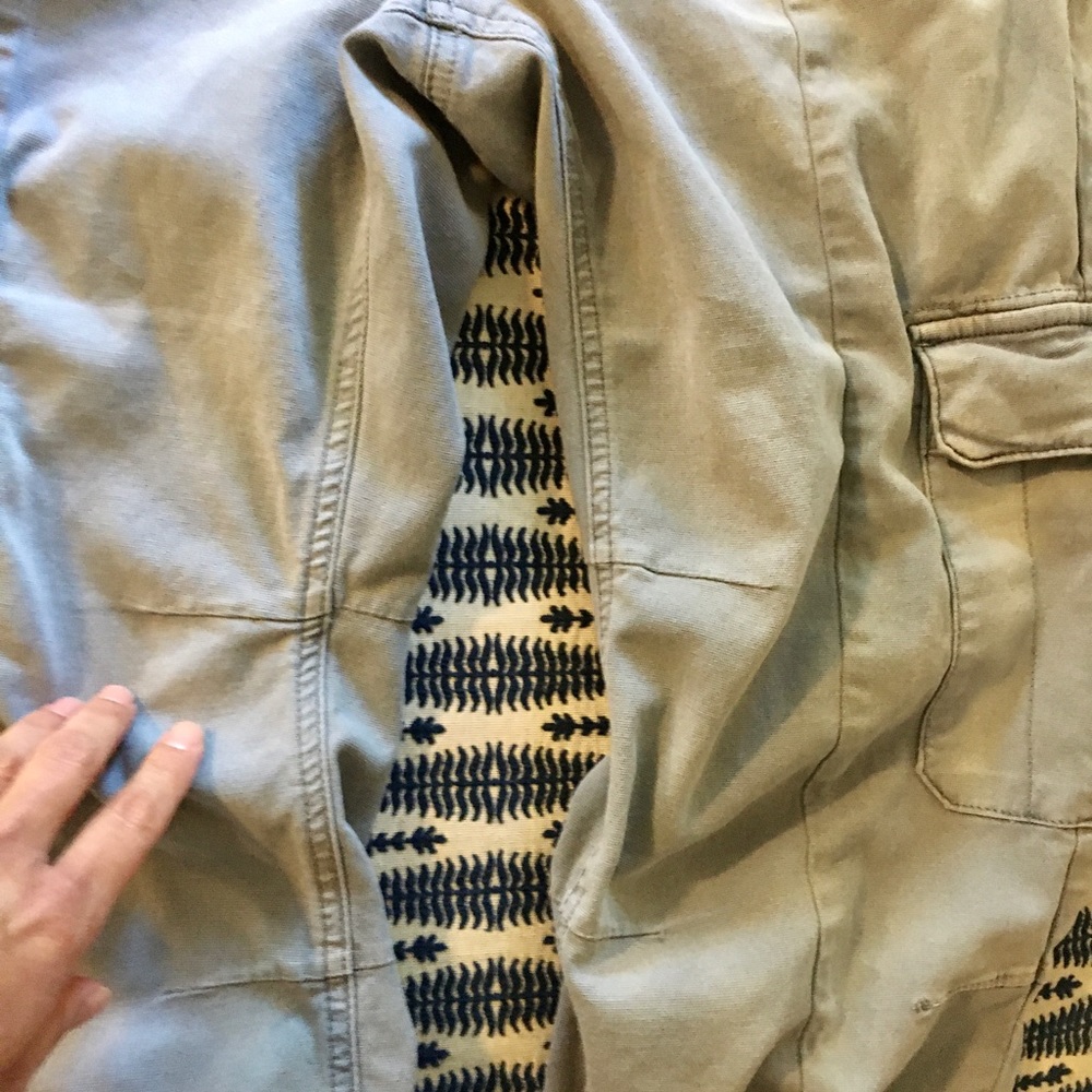 Anthropologie Light Blue Gray Cargo Pants size 28 - Picture 10 of 12